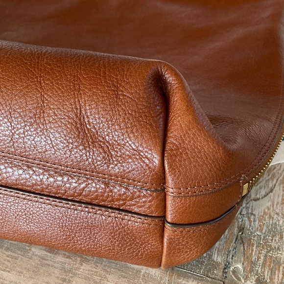 Fossil Brown Leather Shoulder Bag - Picture 5 of 12